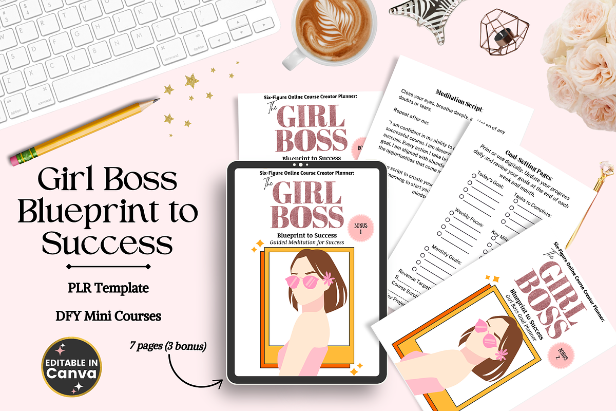 The Girl Boss Blueprint to Success, a Templates & Theme by bellaROSEworkshop (Photo 3 of 10)