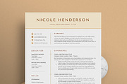 Resume/CV - The Nicole, a Resume Template by CreativeLandStudio (Thumbnail 2 of 9)