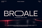 Broale - Ultrawide Sans Serif Font, a Sans Serif Font by RagamKata (Thumbnail 1 of 10)