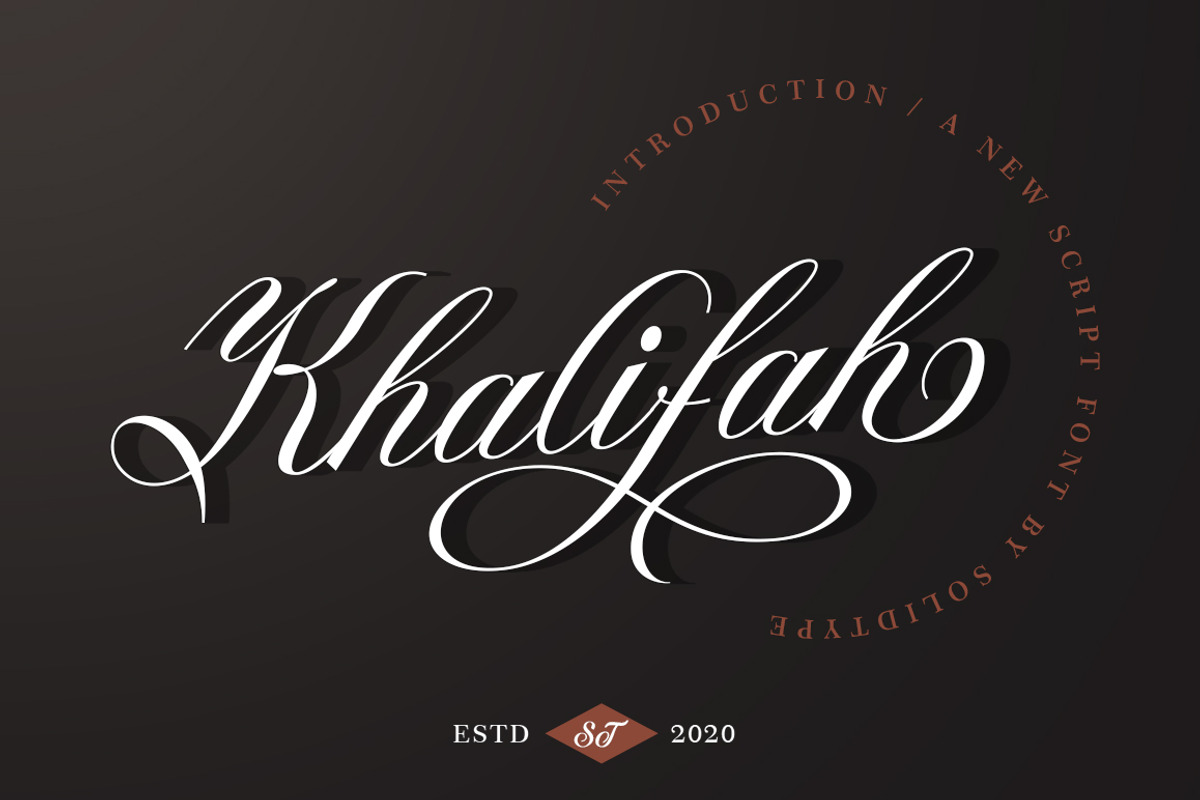 Khalifah Script, a Script Font by Solidtype (Photo 7 of 7)