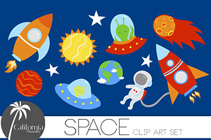 Space Clip Art Set