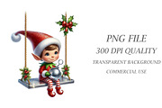 Christmas Elf Boy Girl Clipart, an Object Illustration by Libby Wishes (Thumbnail 3 of 5)