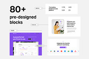 SaaS Blocks UI Kit, a Landing Page Template by CreativeUI (Thumbnail 5 of 6)
