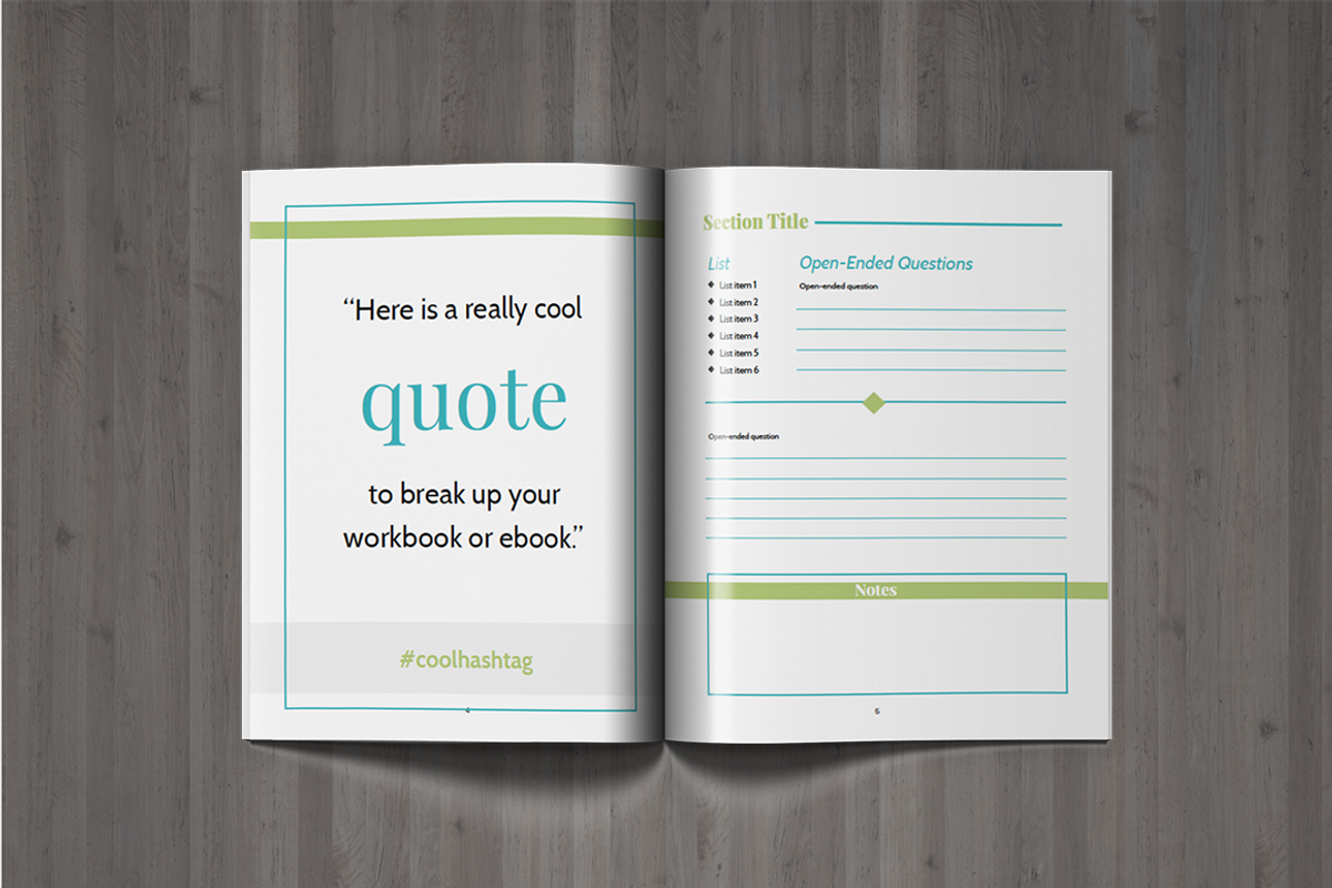 Boxy Workbook & Layout Template, a Presentation Template by BMAYS Design (Photo 5 of 6)