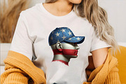 Watercolor Patriotic Head Cap Clipar, an Illustration by SVGArt (Thumbnail 4 of 8)