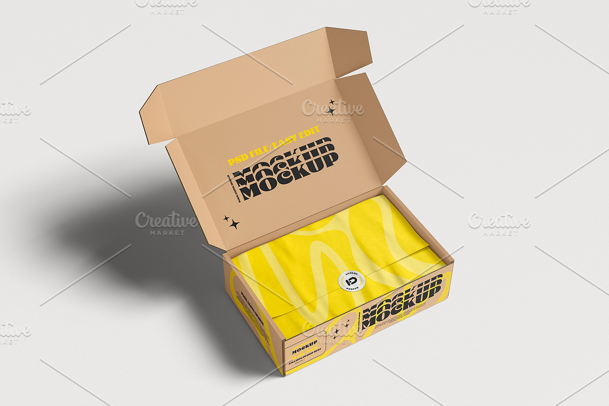 Cardboard Box Mockup Set, a Packaging Mockup by ForgeDesign (Photo 4 of 7)