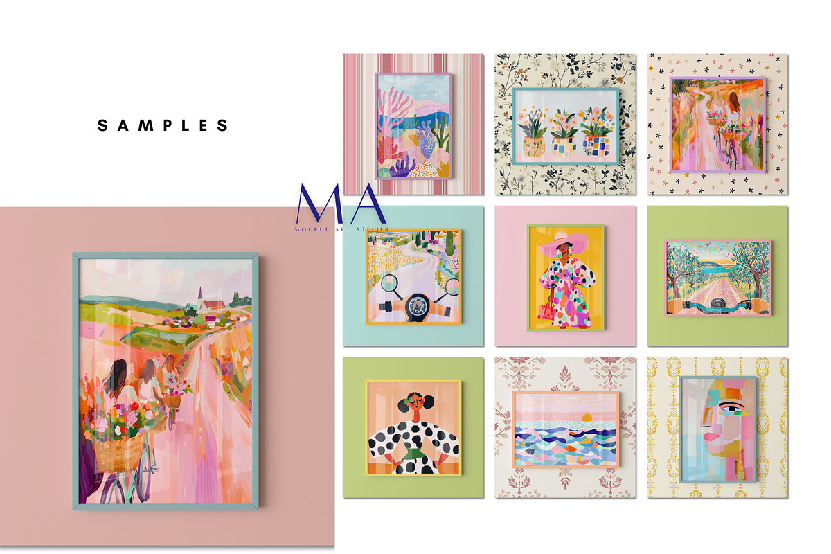 Mega Interior Frame Mockup Pack, a Household Mockup by Mockup Art Atelier (Photo 51 of 60)