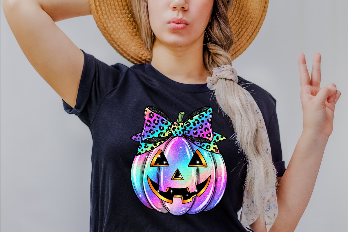 Neon Coquette Halloween Pumpkin PNG, an Illustration by Dream Creation (Photo 2 of 5)
