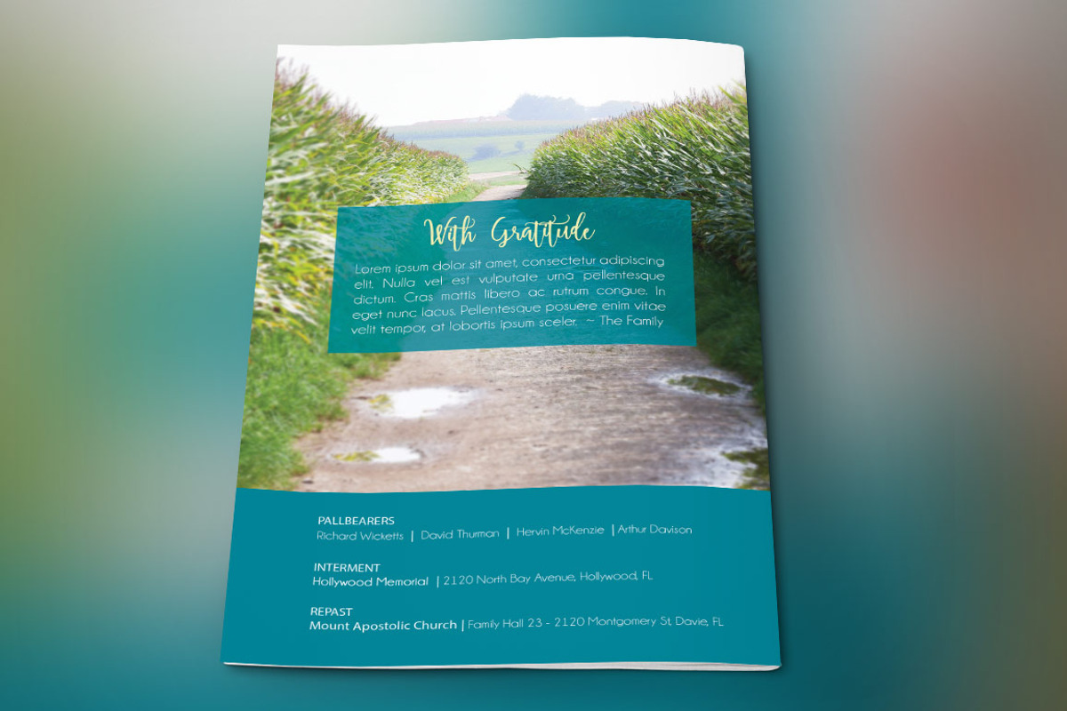 Memories Funeral Program, a Templates & Theme by Godserv Designs (Photo 4 of 4)