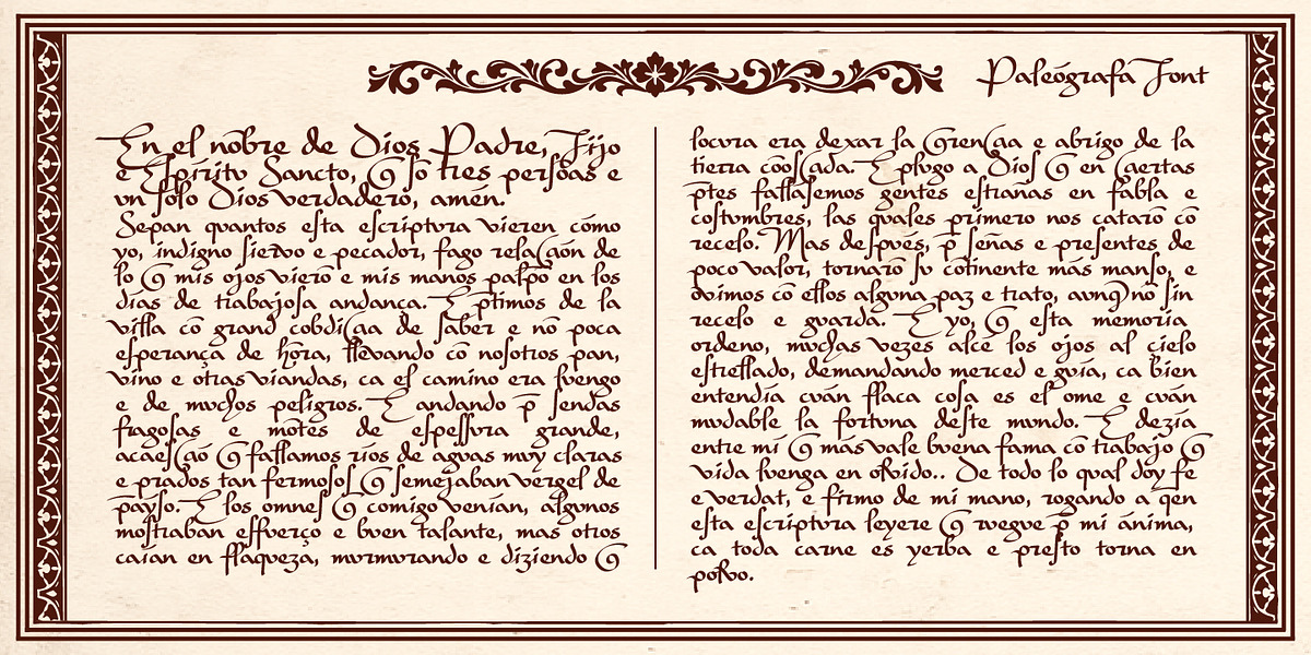 Paleografa, a Handwritten Font by Ixipcalli (Photo 4 of 6)