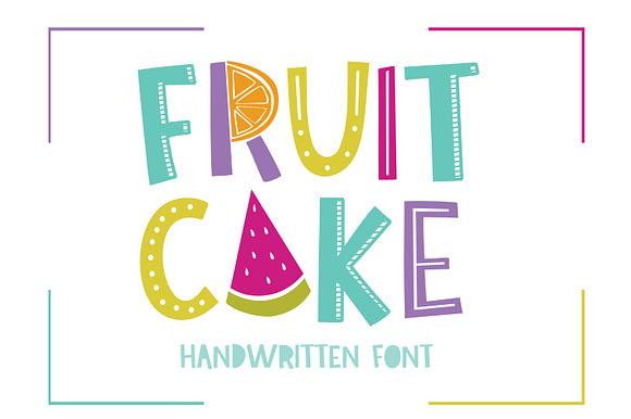 NEW! Fruit Cake Font preview 7