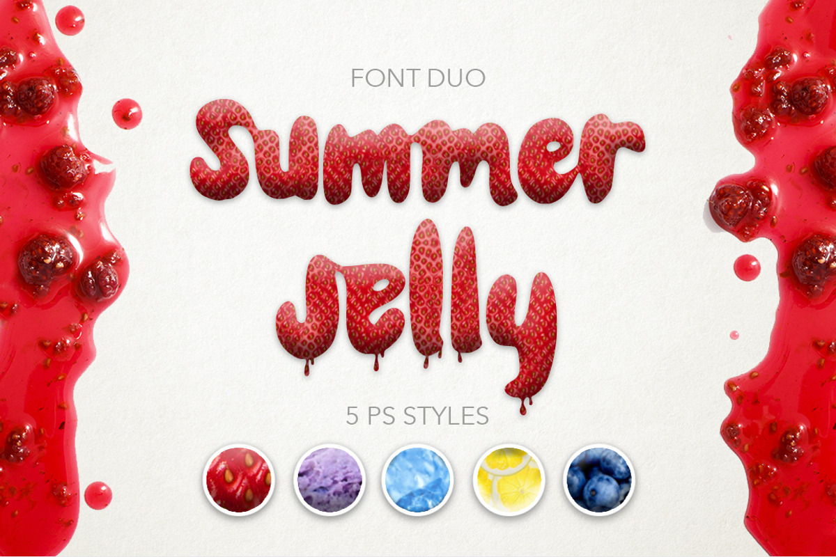 Summer Jelly font duo. Sale!, a Script Font by Red Ink (Photo 1 of 12)