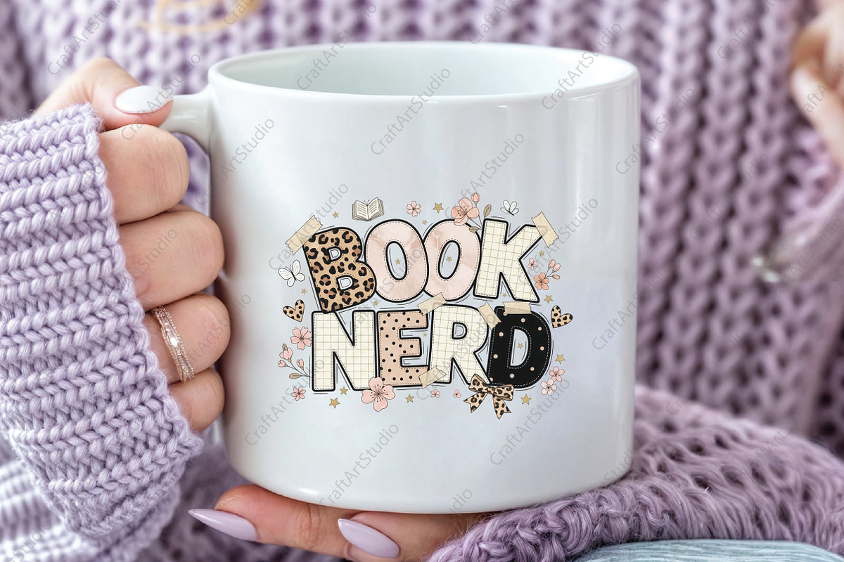 Book Nerd Ransom Note Collage PNG, an Illustration by CraftArtStudio (Photo 2 of 4)