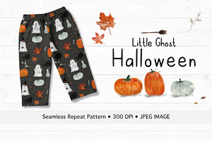 The Little Ghosts Halloween Seamless