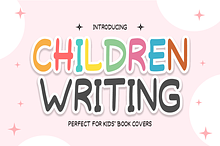 Children Writing - Cute Kids Font