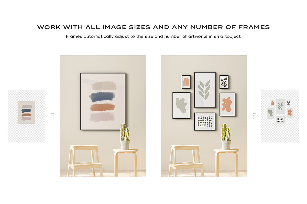 Trendy Frame Mockup Template Bundle, a Product Mockup by FoundImages (Photo 5 of 25)