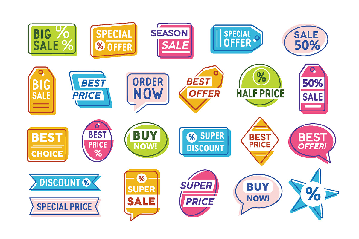 Sale and special offer labels, an Object Graphic by Good Studio (Photo 1 of 6)