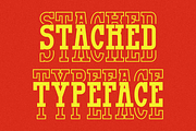 Famous Stacked - Vintage Typeface, a Slab Serif Font by Pian45 Studio (Thumbnail 4 of 6)