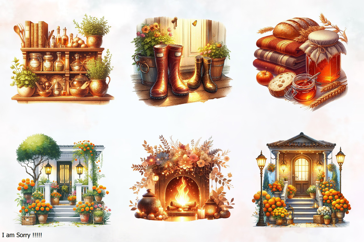 Amber Spring Cozy Home Cliparts, a Transportation Illustration by RobertsArt (Photo 3 of 7)