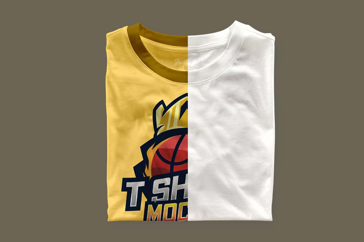 Folded T-shirt Mockup, a Shirt Mockup by jiwstudio (Photo 4 of 5)