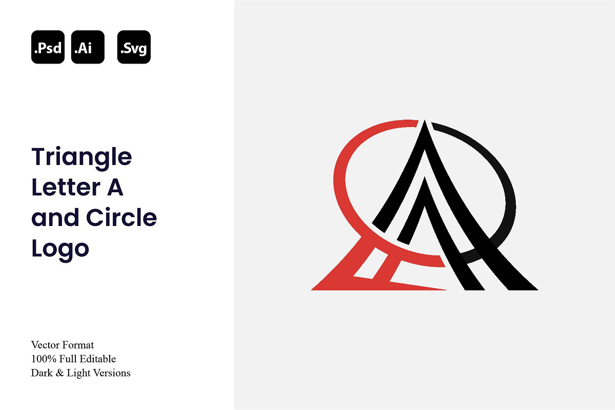 Triangle Letter A and Circle Logo, a Branding & Logo Template by Luxury Logos (Photo 1 of 4)