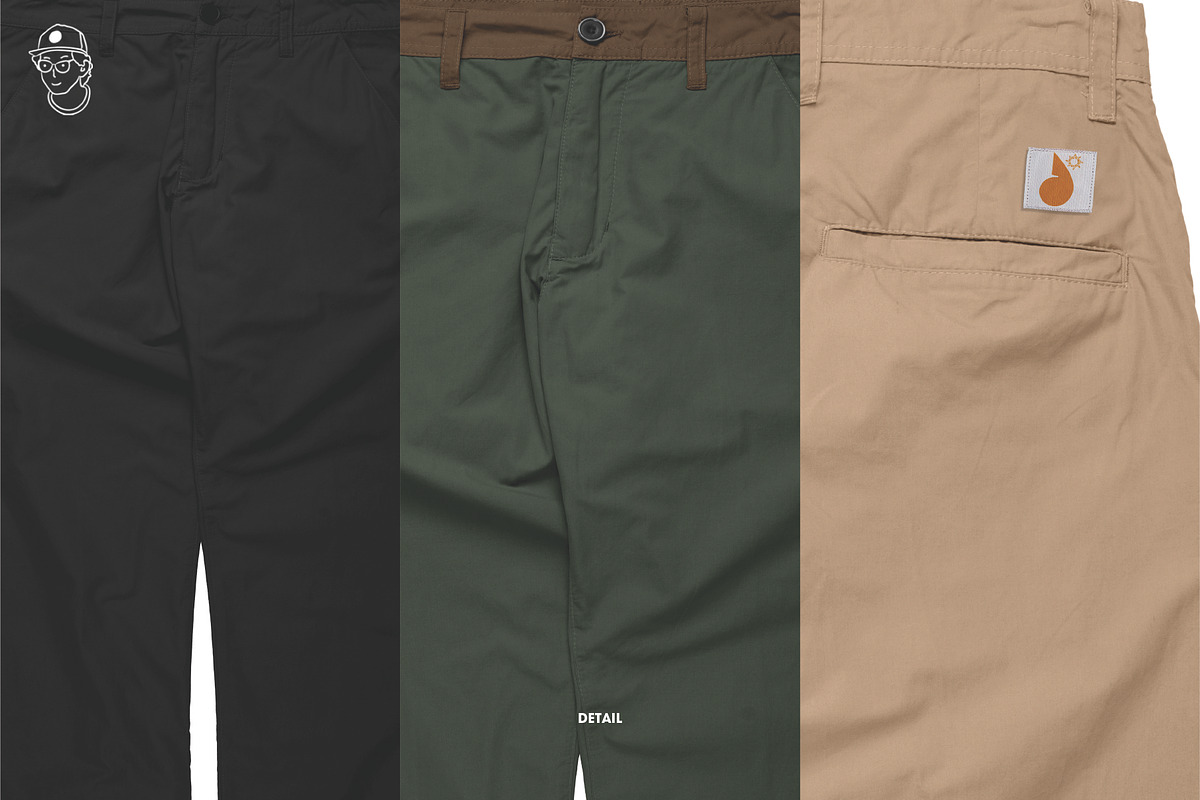 Chino Trousers Pants Mockup, a Bottom Mockup by made_by_nope (Photo 2 of 5)