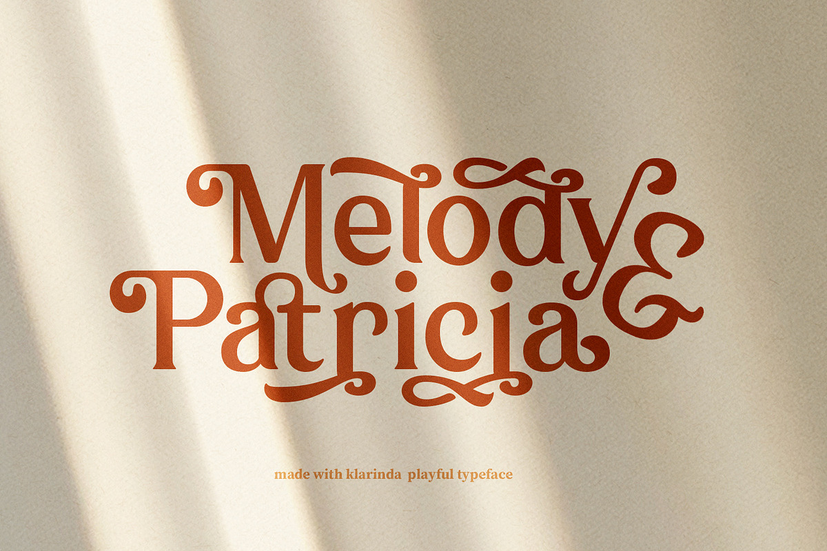 Klarinda Playful Serif Font, a Serif Font by Typetemp Studio (Photo 10 of 21)