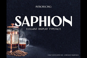 Saphion- Vintage Display Typeface