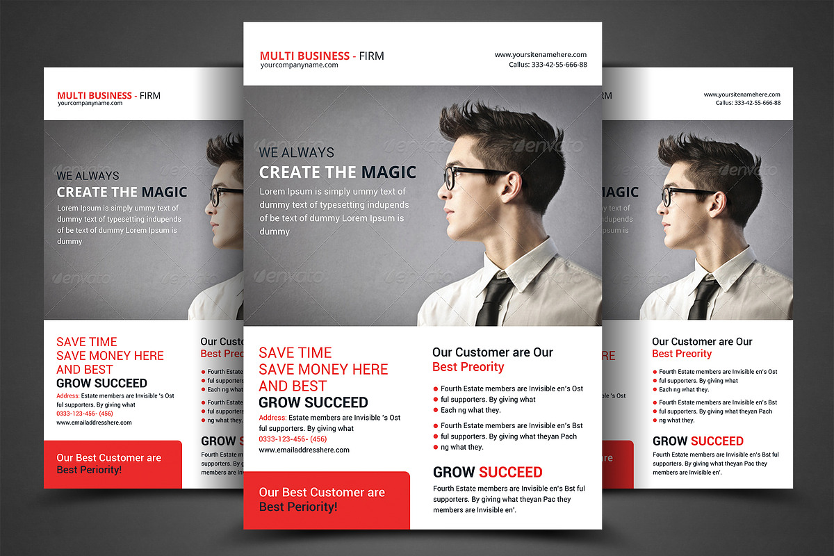 Multipurpose Business Flyer Template, a Templates & Theme by AfzaalGraphics (Photo 1 of 4)