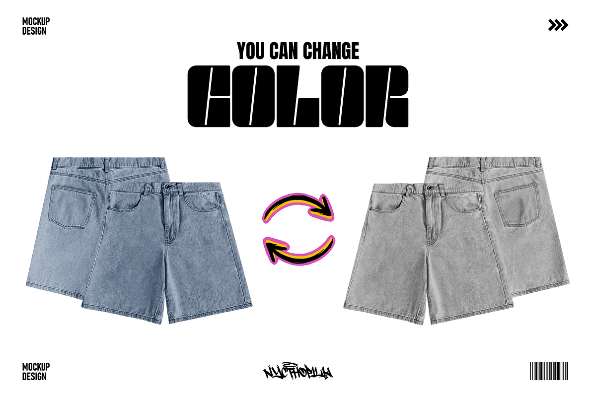Realistic Pants Mockup Streetwear, a Bottom Mockup by NYCTHOPILIA STUDIO (Photo 5 of 9)