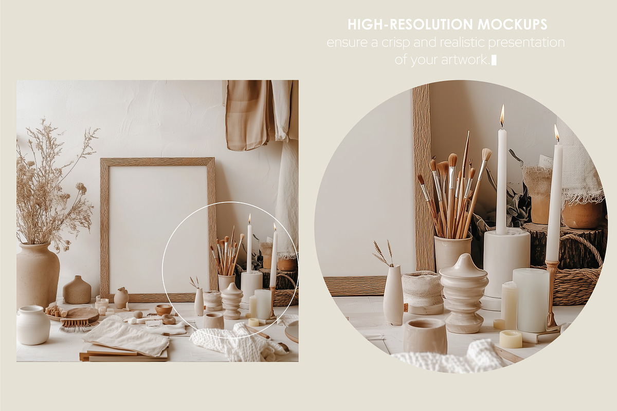 CREATIVE MESS | Frame mockup set, a Household Mockup by SCHÉRI (Photo 3 of 10)