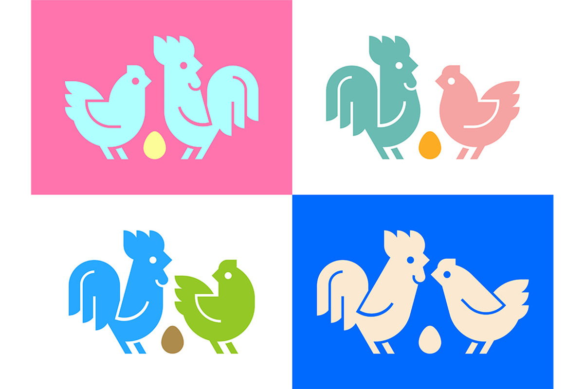 Farm animals logo Rooster and chicke, a Graphic by NataliiaVolyk (Photo 4 of 6)