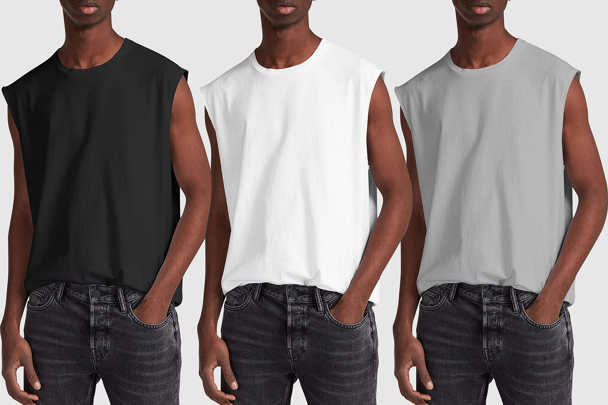 Sleeveless Shirt Mock-Up, a Shirt Mockup by Mock-up Store (Photo 5 of 7)