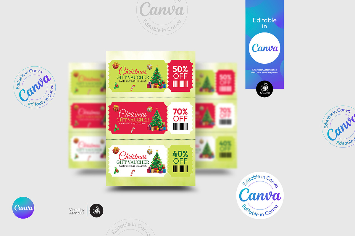 Christmas Coupon Book Template, a Flyer Template by Aam360 (Photo 1 of 3)