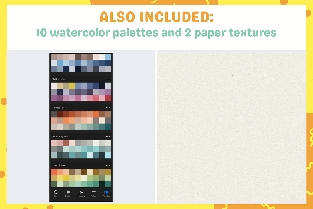 Premium Procreate Watercolor Brushes, a Brush Add-On by nikiartcorner (Photo 4 of 10)