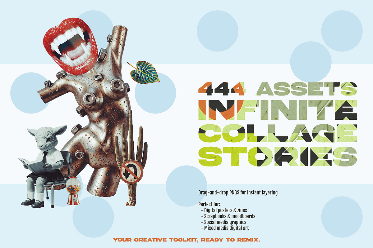 Collage Universe Kit (444 PNG files), an Object Graphic by Megan Aili Designs (Photo 2 of 12)