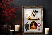 Halloween Watercolor Clipart Set, a Seasonal Illustration by ZabolotnaArt (Thumbnail 5 of 8)