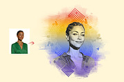 Geometric Portrait Photoshop Action, an Action Add-On by Photoshop Action (Thumbnail 4 of 11)
