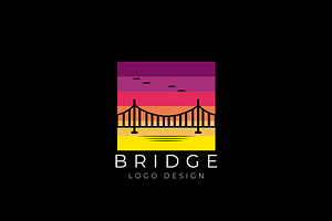 Silhoutte Bridge Logo Design, a Branding & Logo Template by AlvinStd