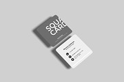 Square Business Card Mockup, an Advertising Mockup by Lxadesign (Thumbnail 9 of 10)