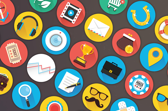 250 Flat Icons