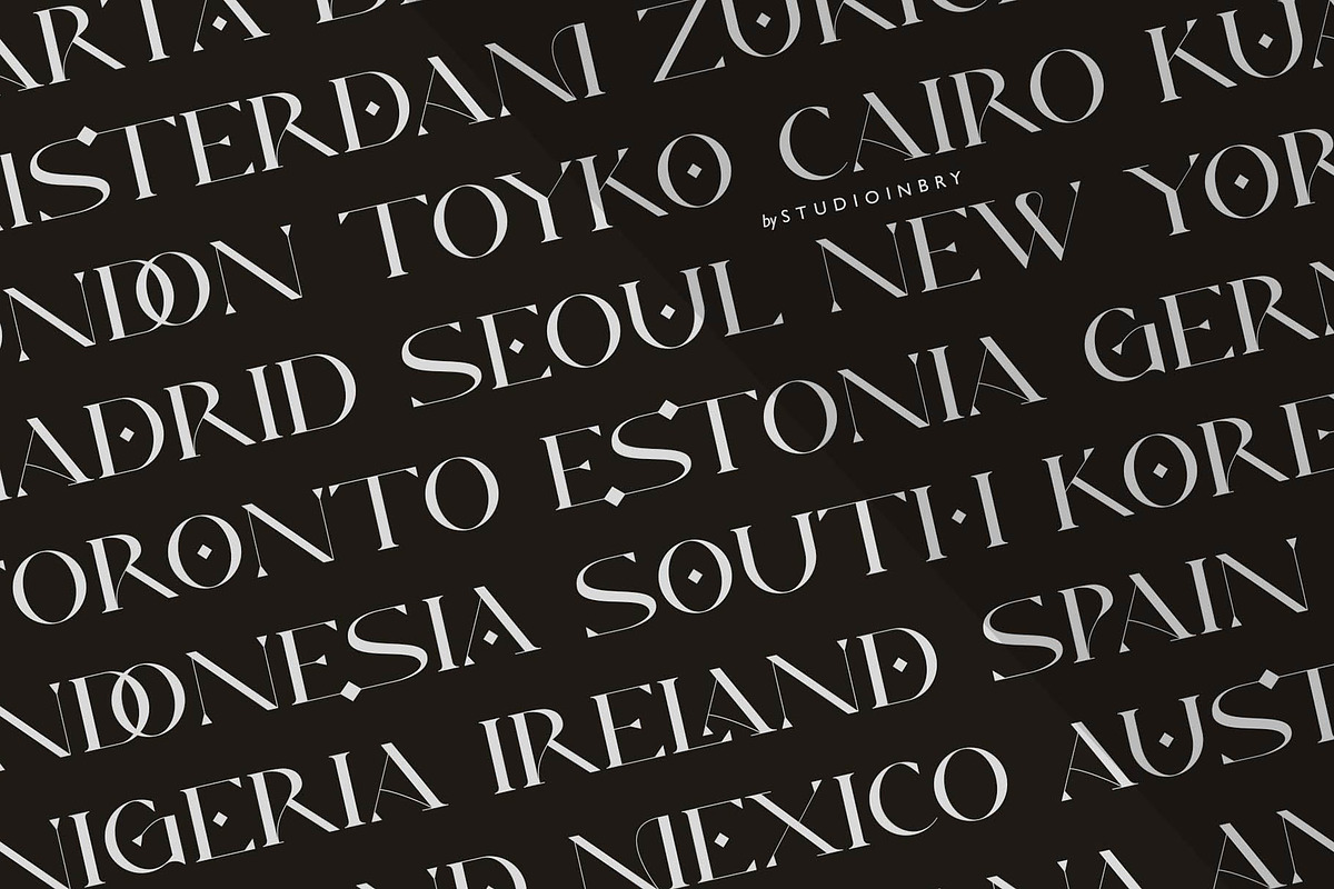 Arafah - Elegant & Modern Serif, a Serif Font by StudioinBry (Photo 2 of 20)