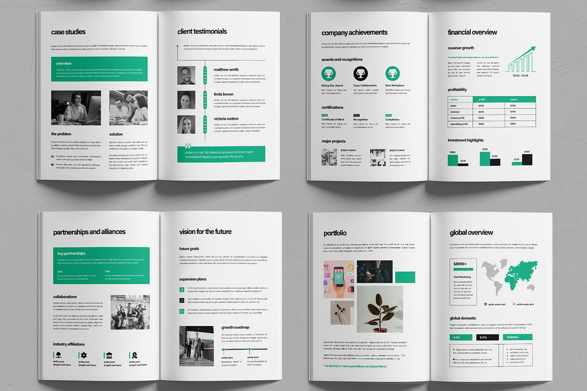 Company Profile Design Layout, a Brochure Template by MightyDesign (Photo 3 of 6)