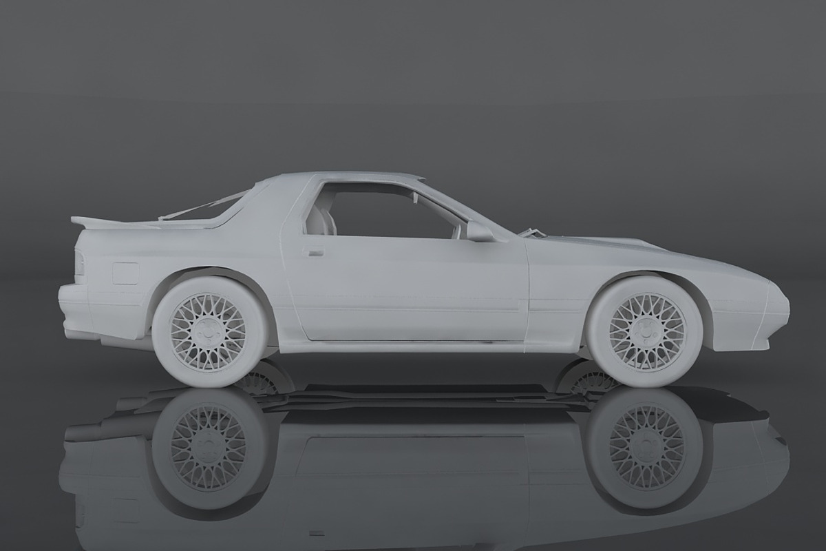 1990 Mazda RX-7, a Cars & Vehicle 3D Model by valtriiu (Photo 10 of 12)