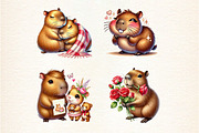 Capybara Valentine, an Illustration by DreamArtGraphic (Thumbnail 2 of 5)