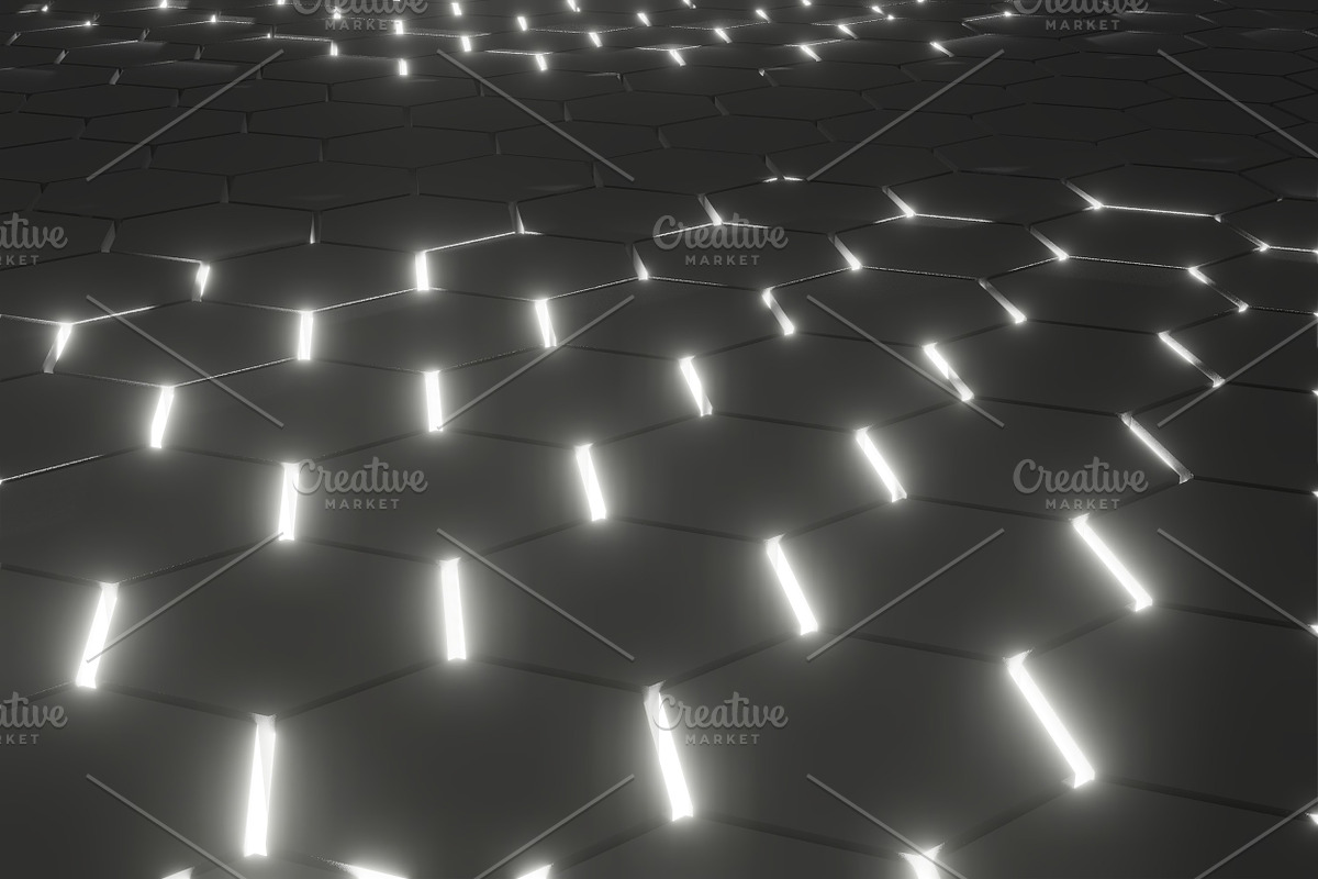 Lightened Hexagons Floor Backgrounds, a Texture Graphic by The_DrX (Photo 9 of 16)