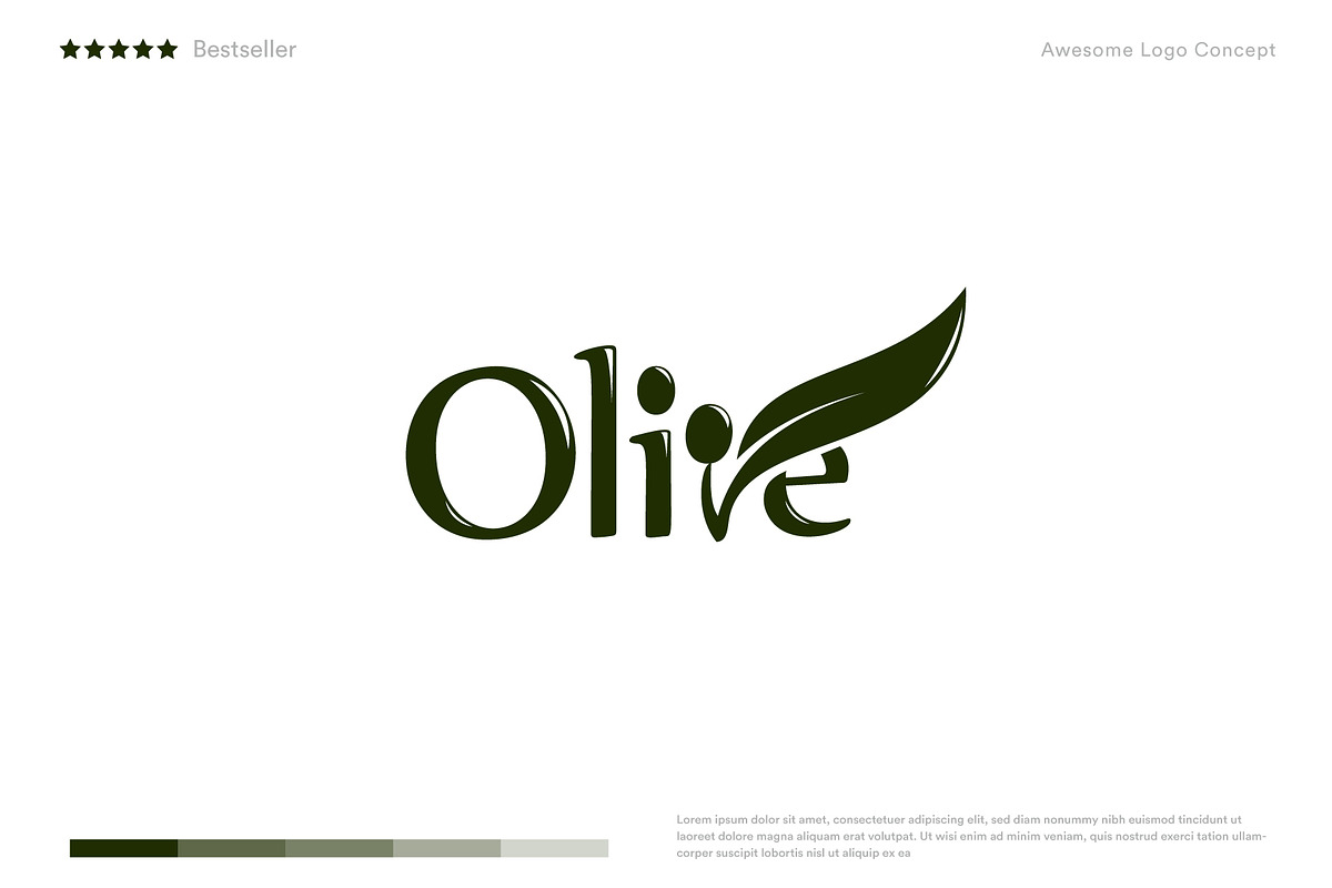 Olive Logo Template, a Branding & Logo Template by Artyway Logo (Photo 1 of 4)