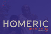 Homeric - Serif font Family, a Serif Font by Artistic & Unique (Thumbnail 1 of 13)