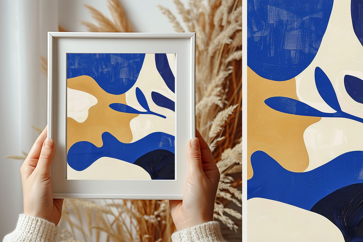 21 matisse blue wall art print, a Decorative Illustration by ARTOZEN DIGITAL (Photo 14 of 17)
