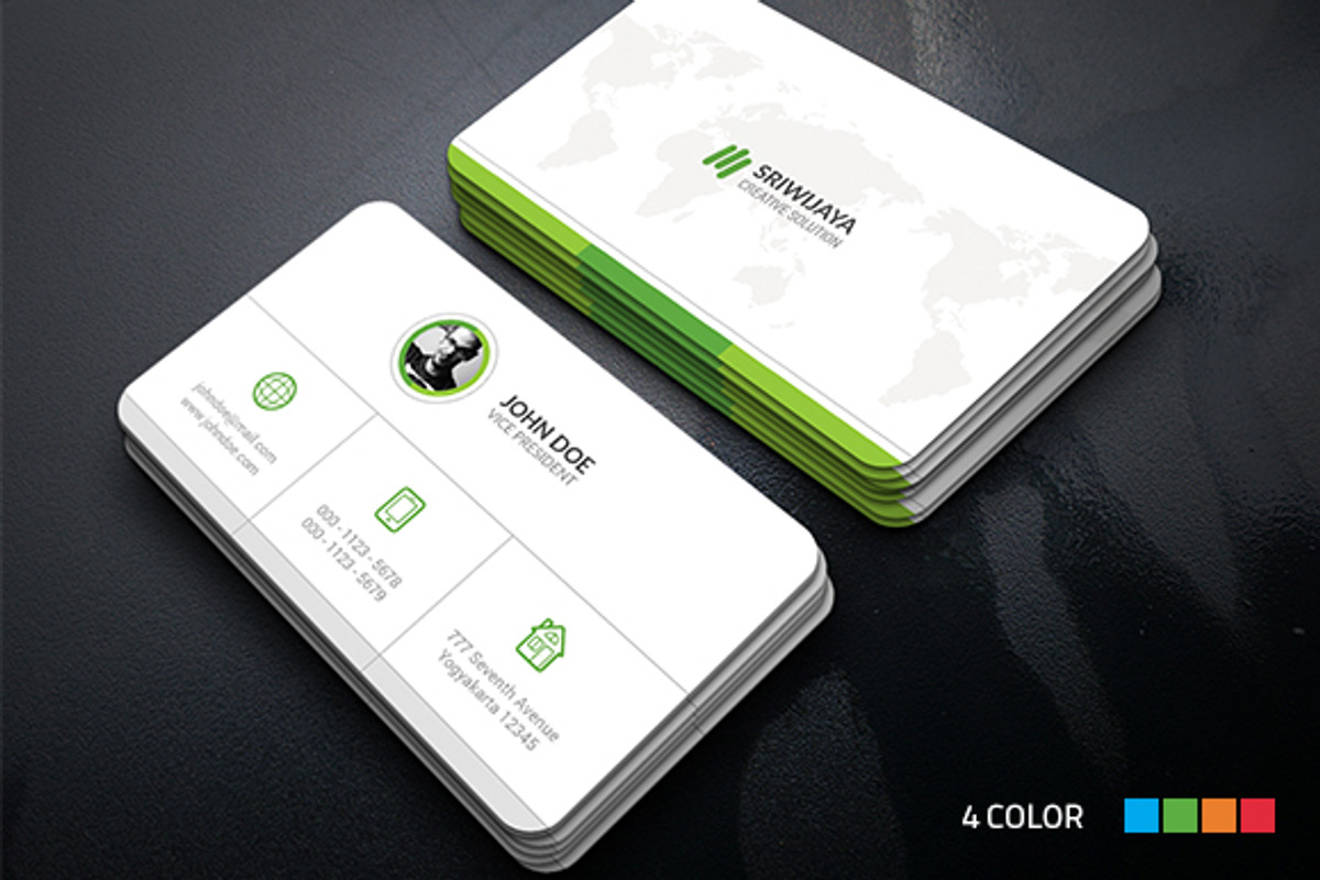 Corporate Business Card, a Business Card Template by InfinityArt (Photo 1 of 4)